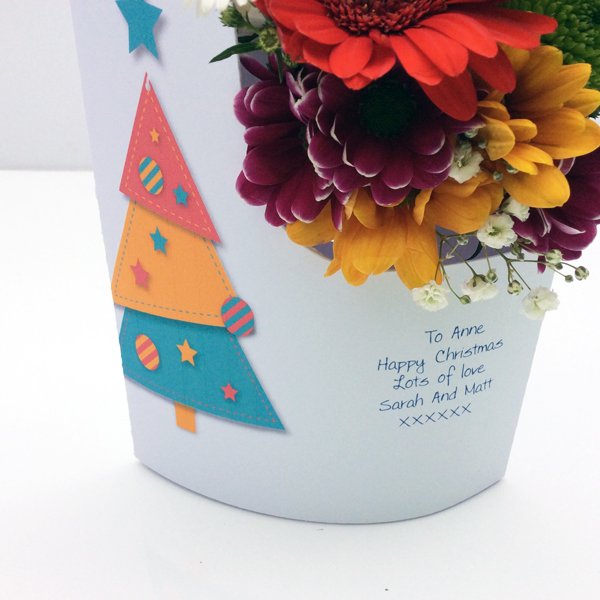 Funky Christmas Tree - Floral Card